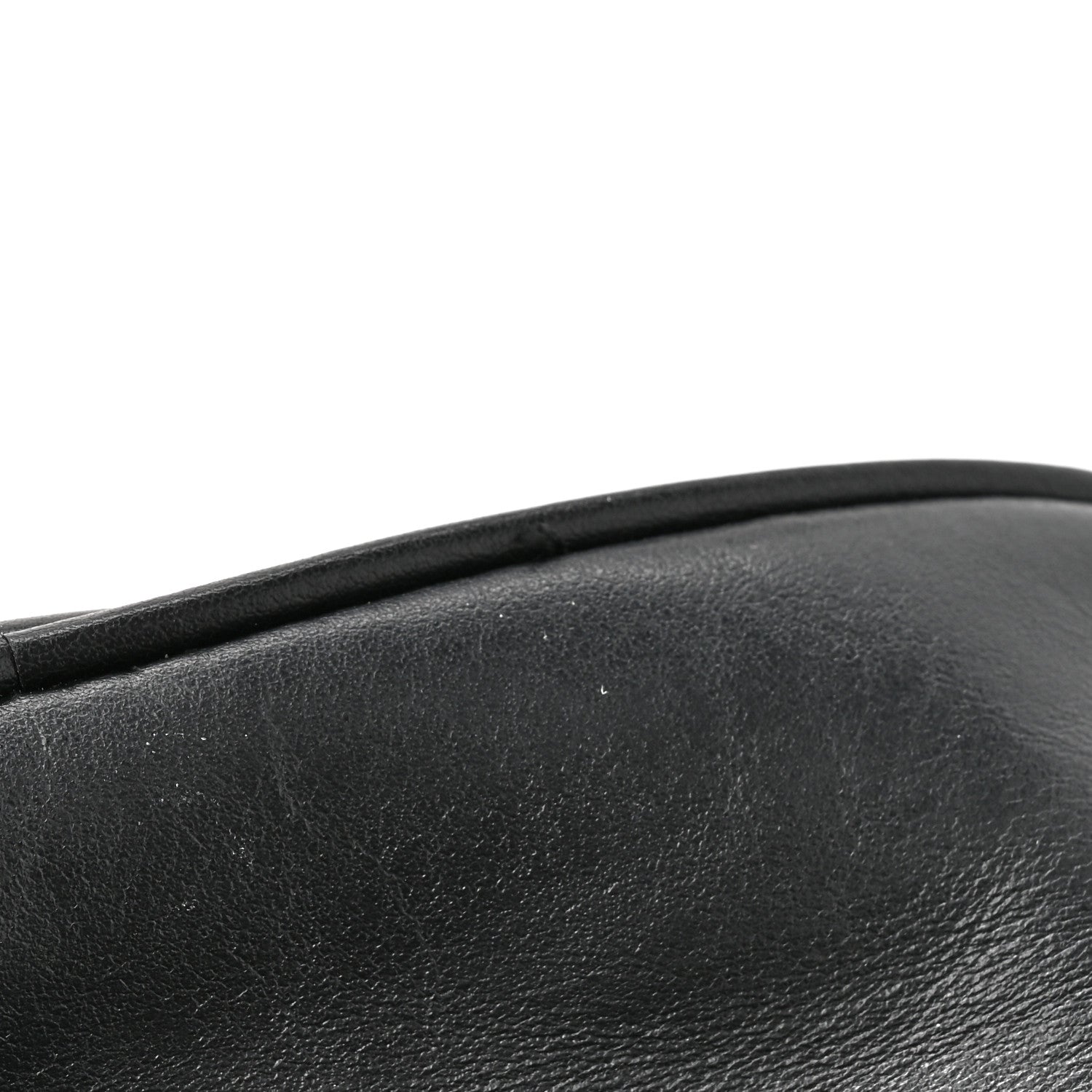 Gucci Calfskin Matelasse Mini GG Marmont Chain Shoulder Bag Black