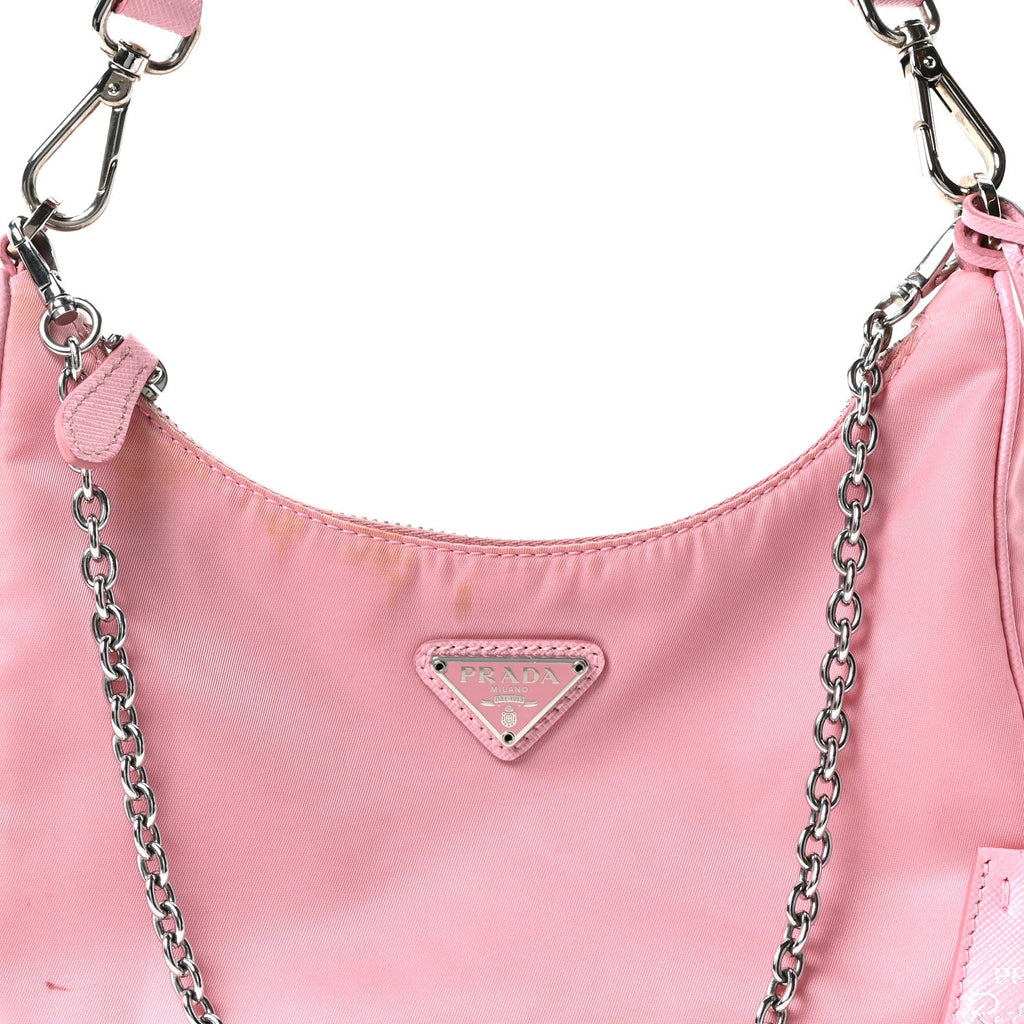 Prada Nylon Re-Edition 2005 Shoulder Bag Rosa