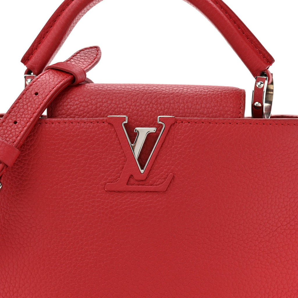 Louis Vuitton Taurillon Capucines BB Scarlet Red