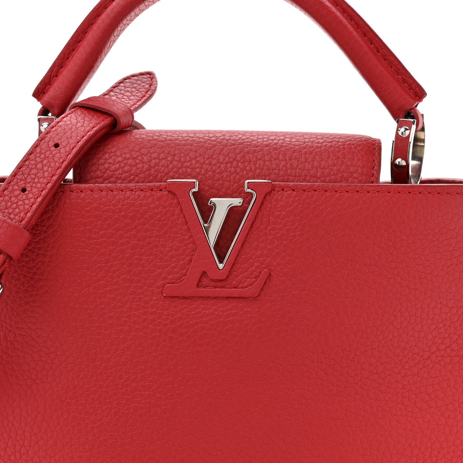 Louis Vuitton Taurillon Capucines BB Scarlet Red