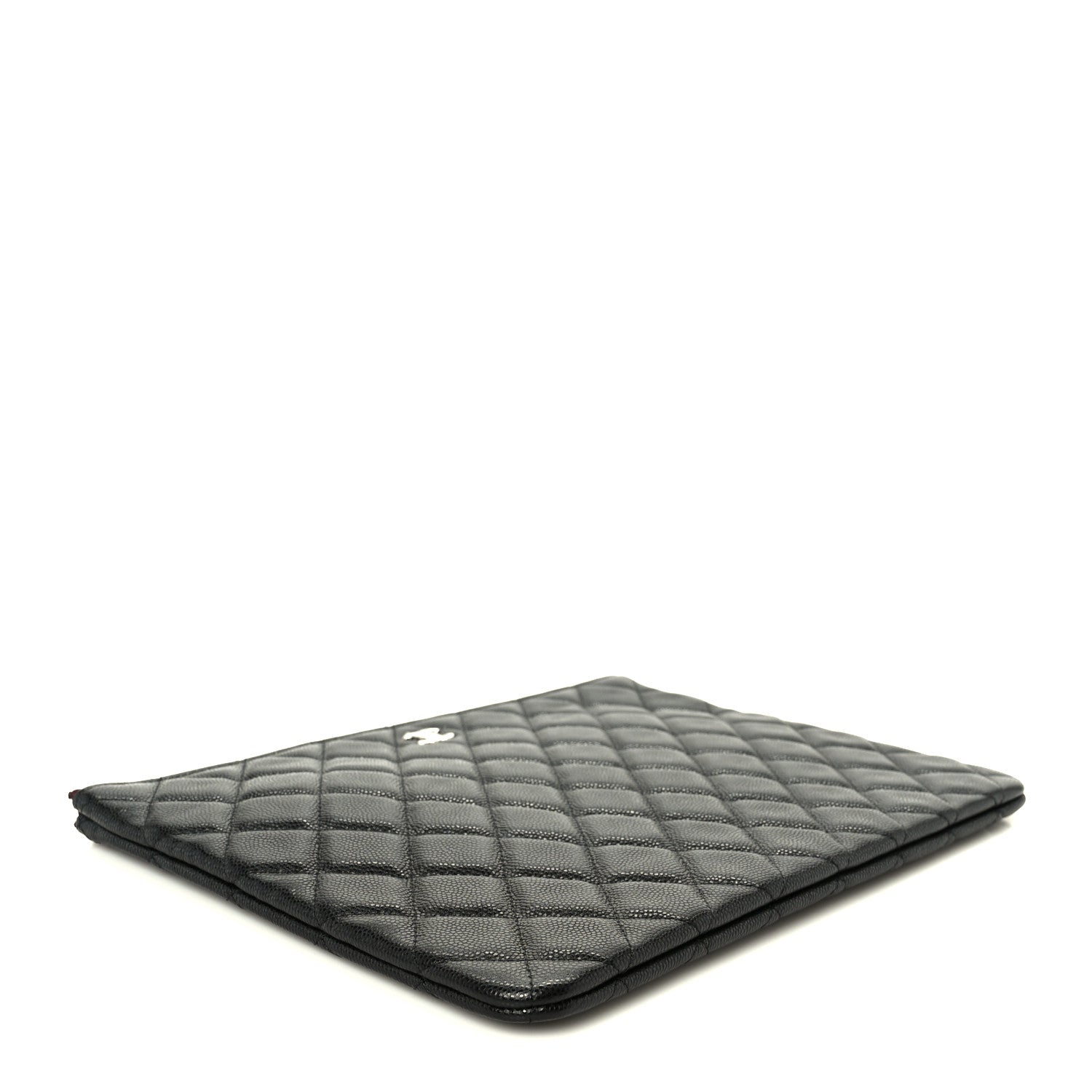 Caviar Quilted Medium Cosmetic Case Black