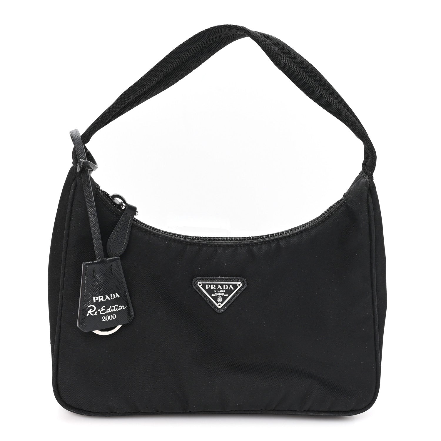 Prada Tessuto Nylon Mini Re-Edition 2000 Bag Black