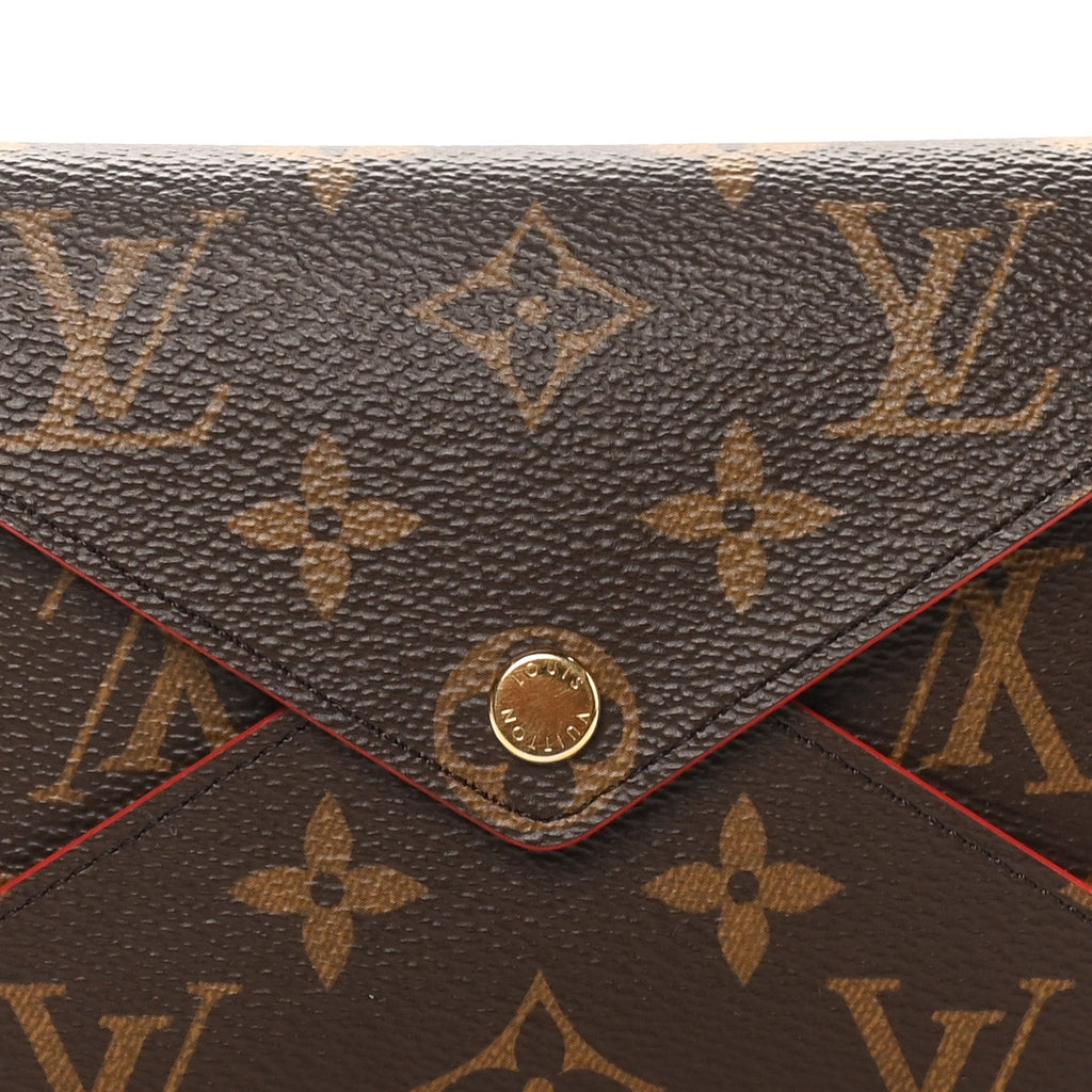 Louis Vuitton Monogram Medium Kirigami Pochette Insert Coquelicot
