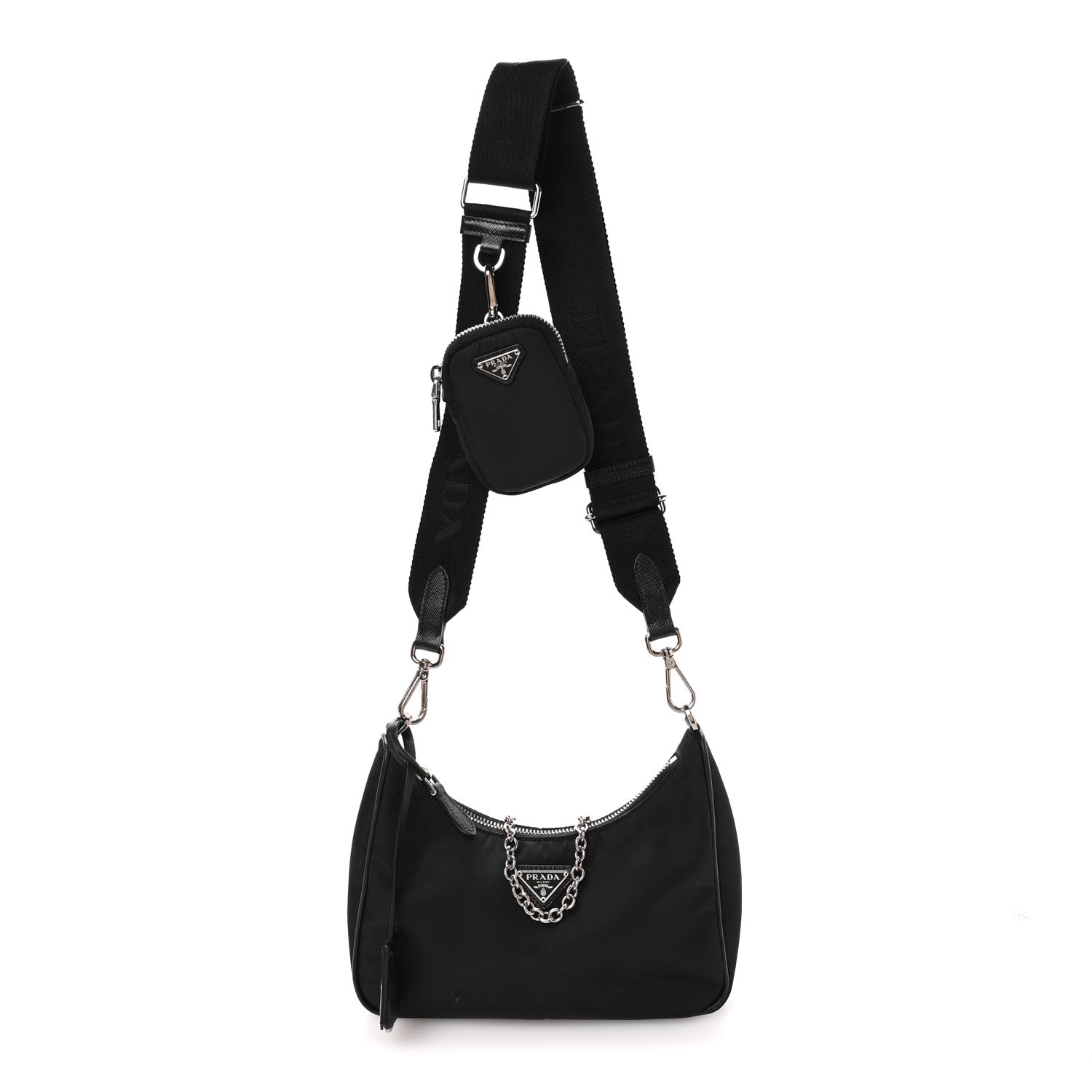Prada Nylon Re-Edition 2005 Shoulder Bag Black