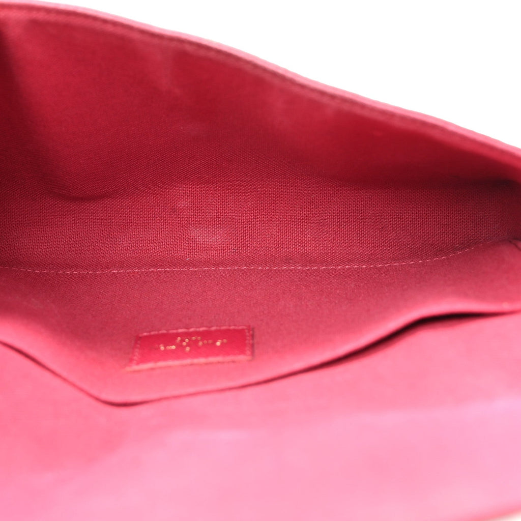 Louis Vuitton Monogram Pochette Felicie Chain Wallet Fuchsia