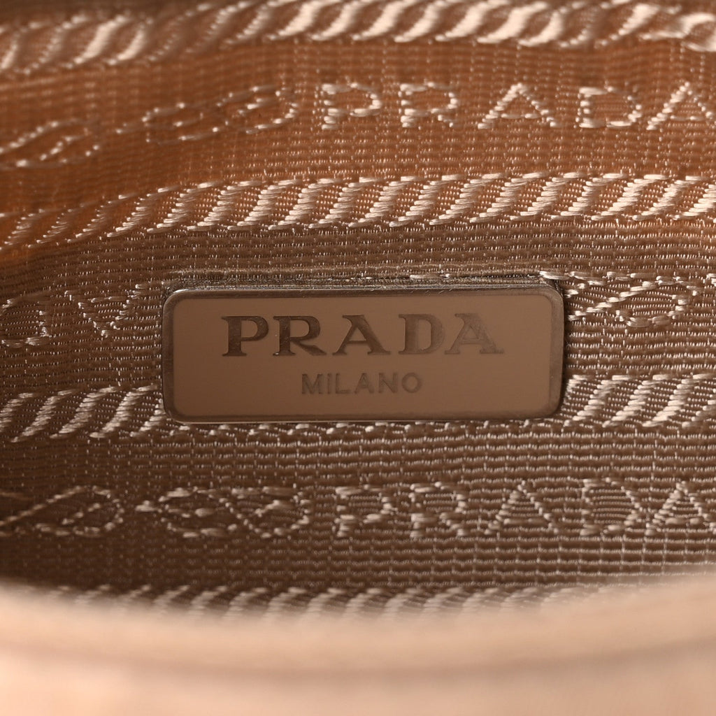 Prada Tessuto Nylon Mini Re-Edition 2000 Bag Cammeo