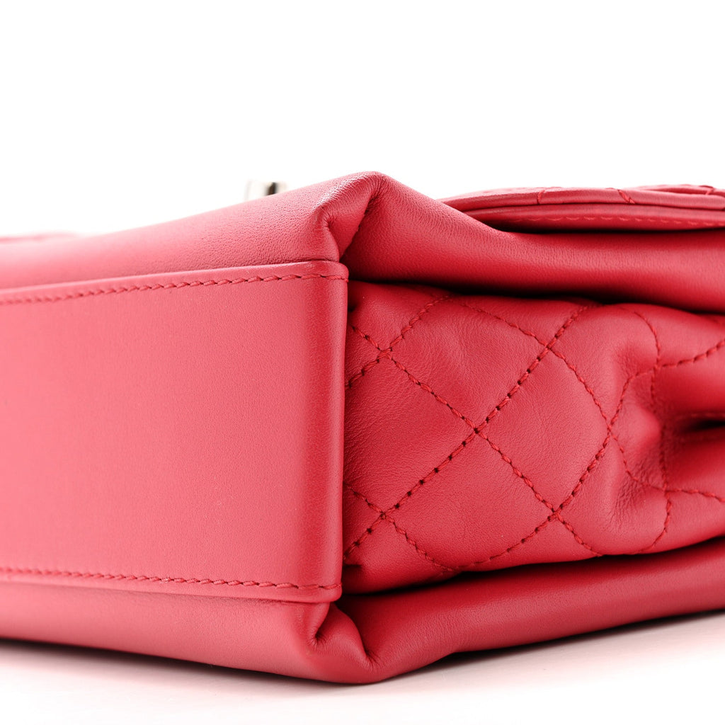 Chanel Calfskin Mini Tramezzo Flap Red