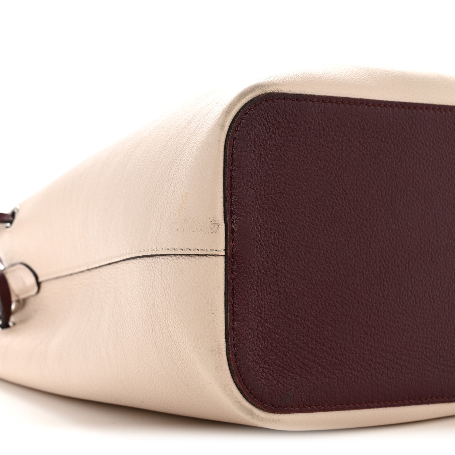 Louis Vuitton Calfskin Lockme Bucket Soie Quartz Calla