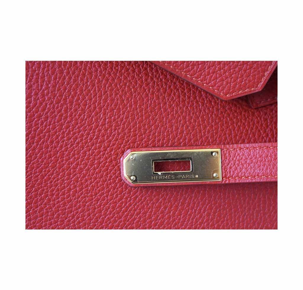 Hermès Birkin 25 Vermillion Bag GHW
