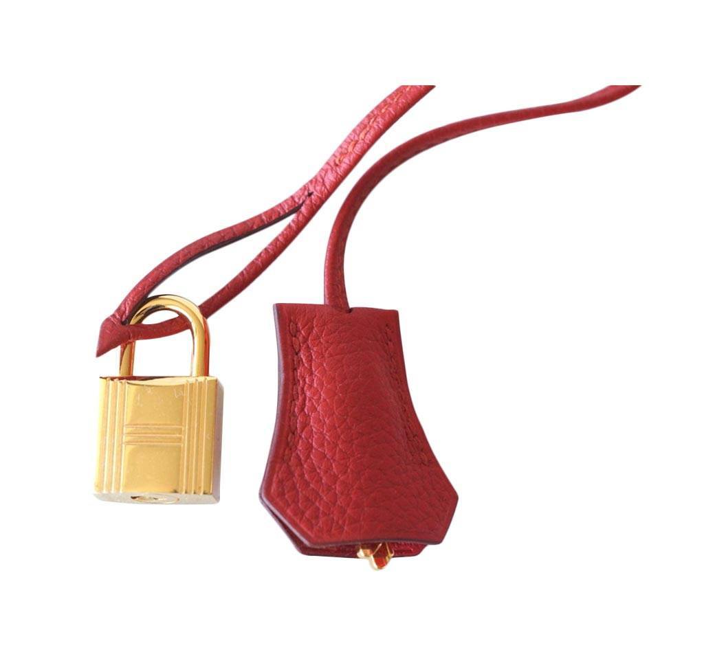 Hermès Birkin 25 Vermillion Bag GHW