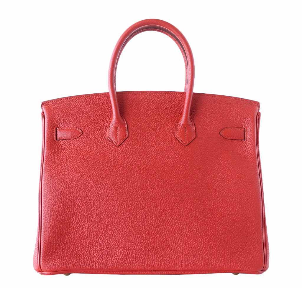 Hermès Birkin 25 Vermillion Bag GHW
