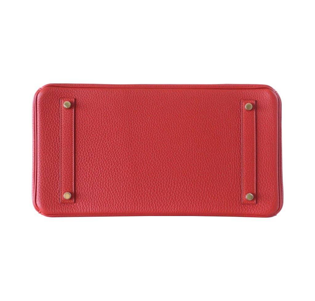 Hermès Birkin 25 Vermillion Bag GHW