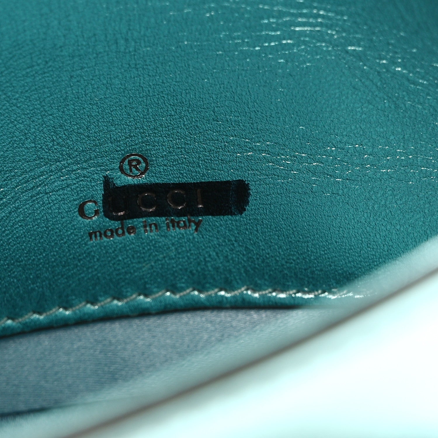 Gucci Metallic Calfskin Super Mini Horsebit 1955 Shoulder Bag Light Blue
