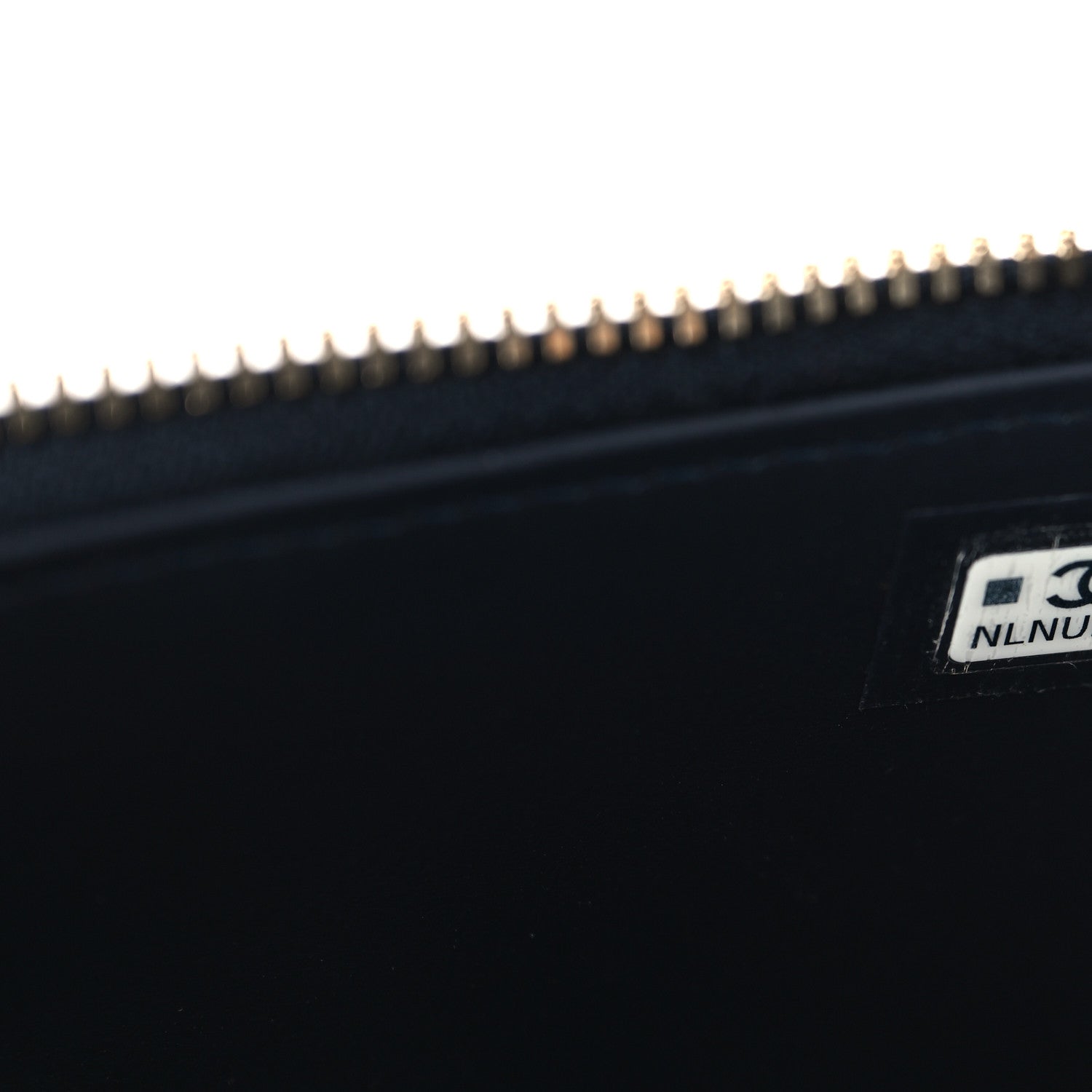 Chanel Denim Quilted Vanity Case With Chain Dark Blue