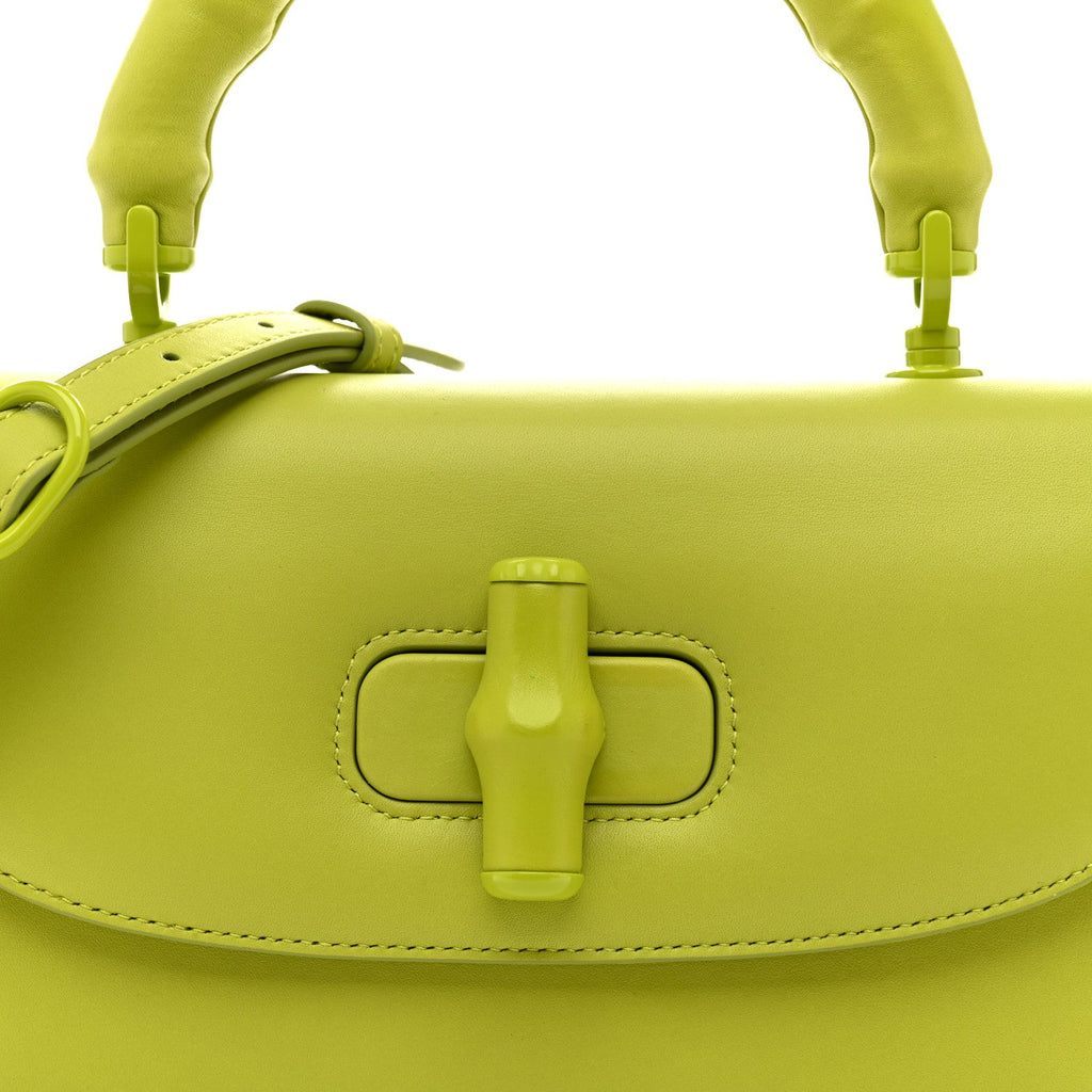Gucci Calfskin Medium Bamboo Green
