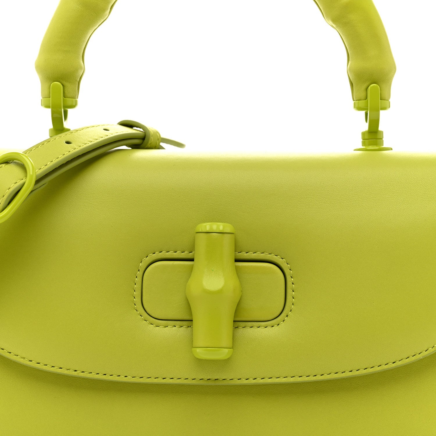 Gucci Calfskin Medium Bamboo Green
