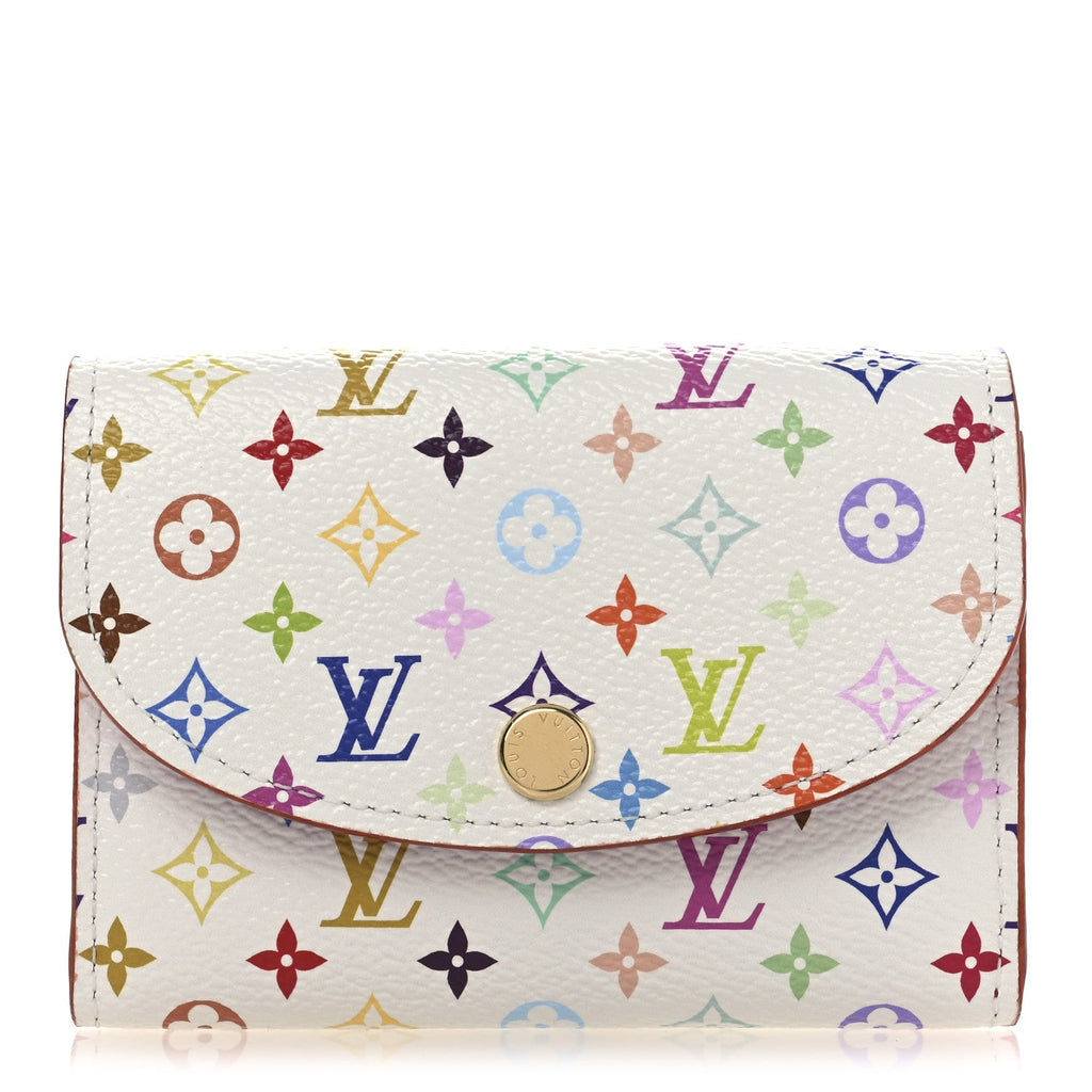 Louis Vuitton LV X TM Monogram Multicolor Rosalie Coin Purse White Kawaii Pink