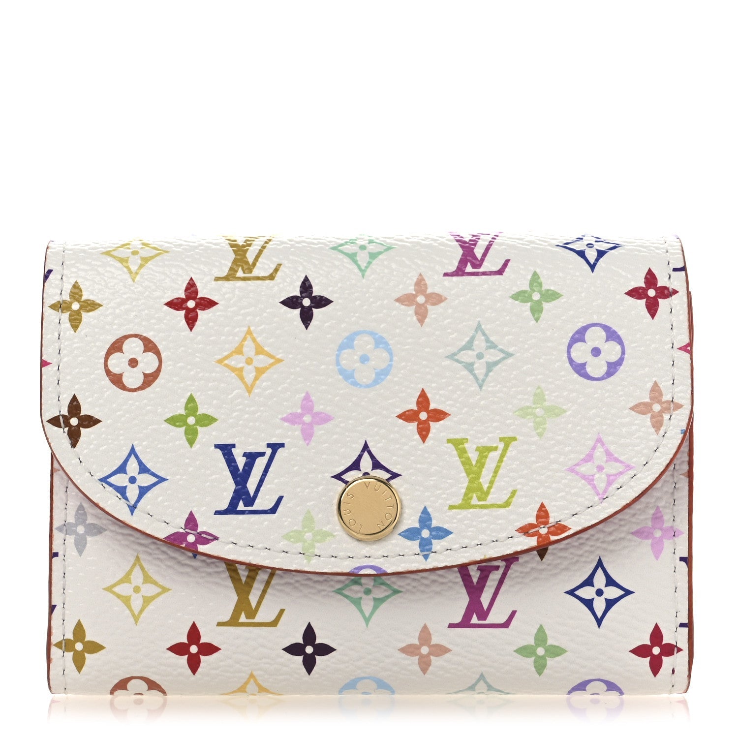 Louis Vuitton LV X TM Monogram Multicolor Rosalie Coin Purse White Kawaii Pink