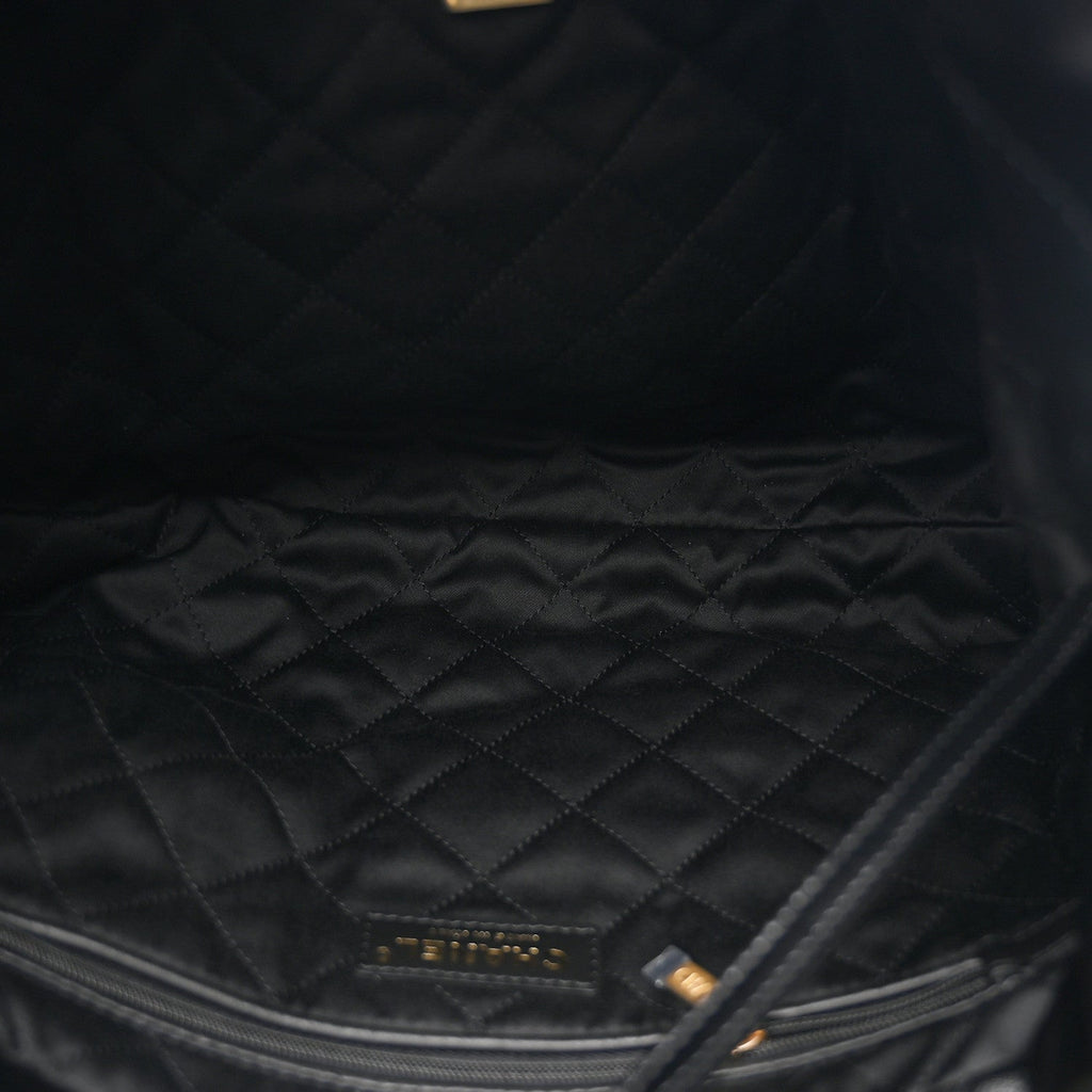 Chanel Shiny Calfskin Quilted Small Chanel 22 Black