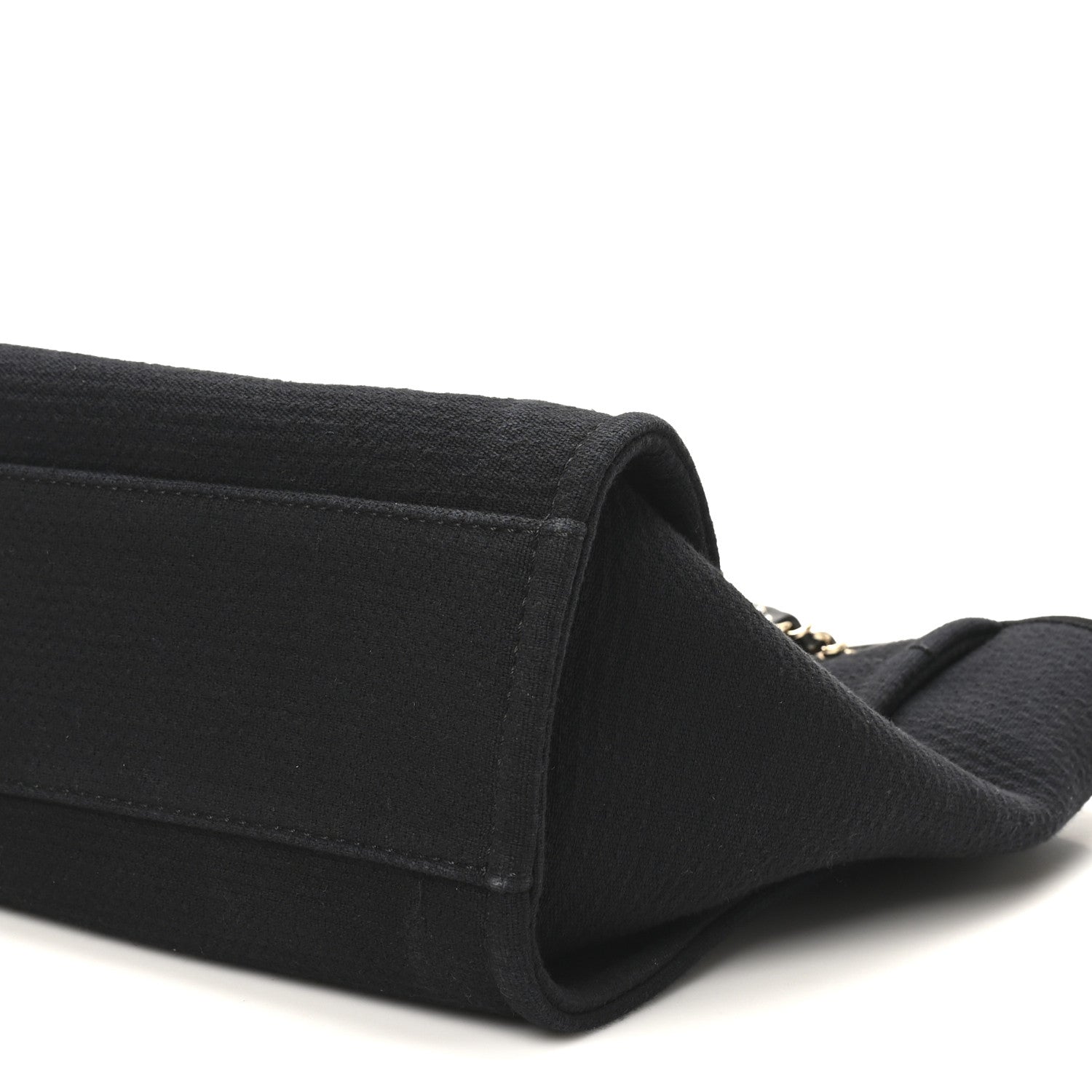 Chanel Mixed Fibers Small Deauville Tote Black