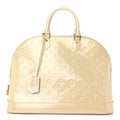 Louis Vuitton Vernis Alma GM Blanc Corail