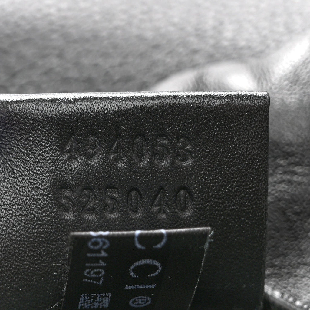 Gucci Calfskin Logo Drawstring Backpack Black