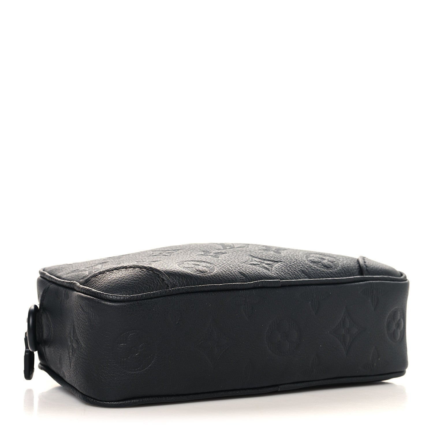 Louis Vuitton Calfskin Monogram Shadow Trocadero Wearable Wallet Black