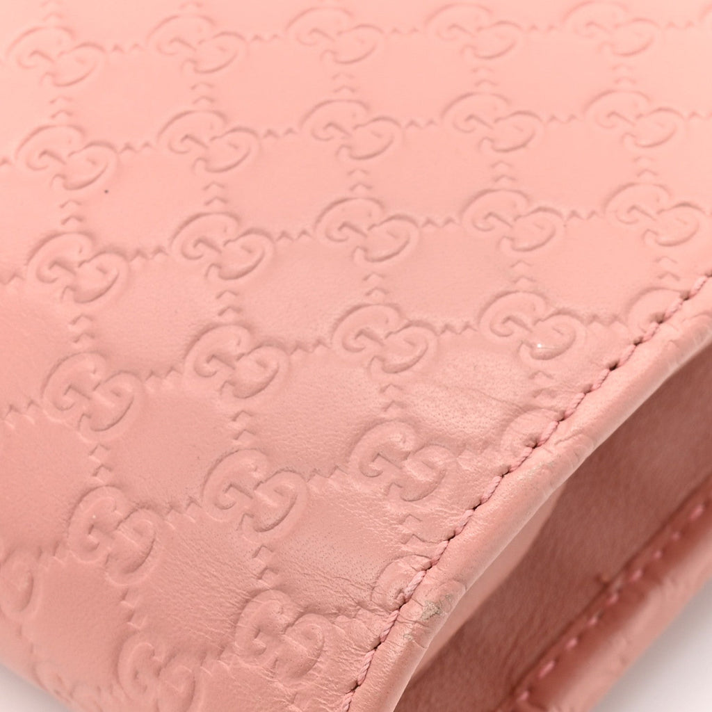 Gucci Microguccissima Crossbody Wallet Soft Pink