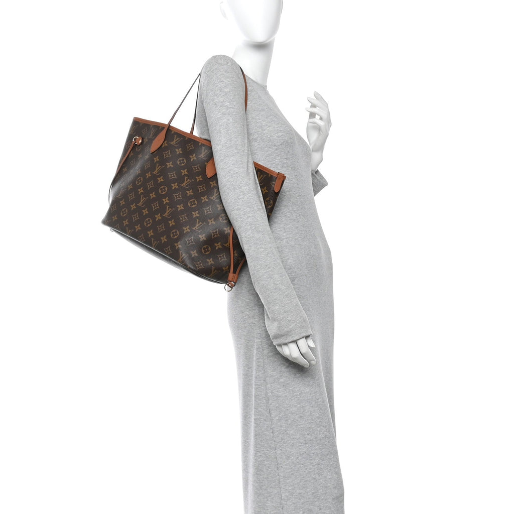 Louis Vuitton Monogram Calfskin Neo Neverfull Inside Out MM Tan