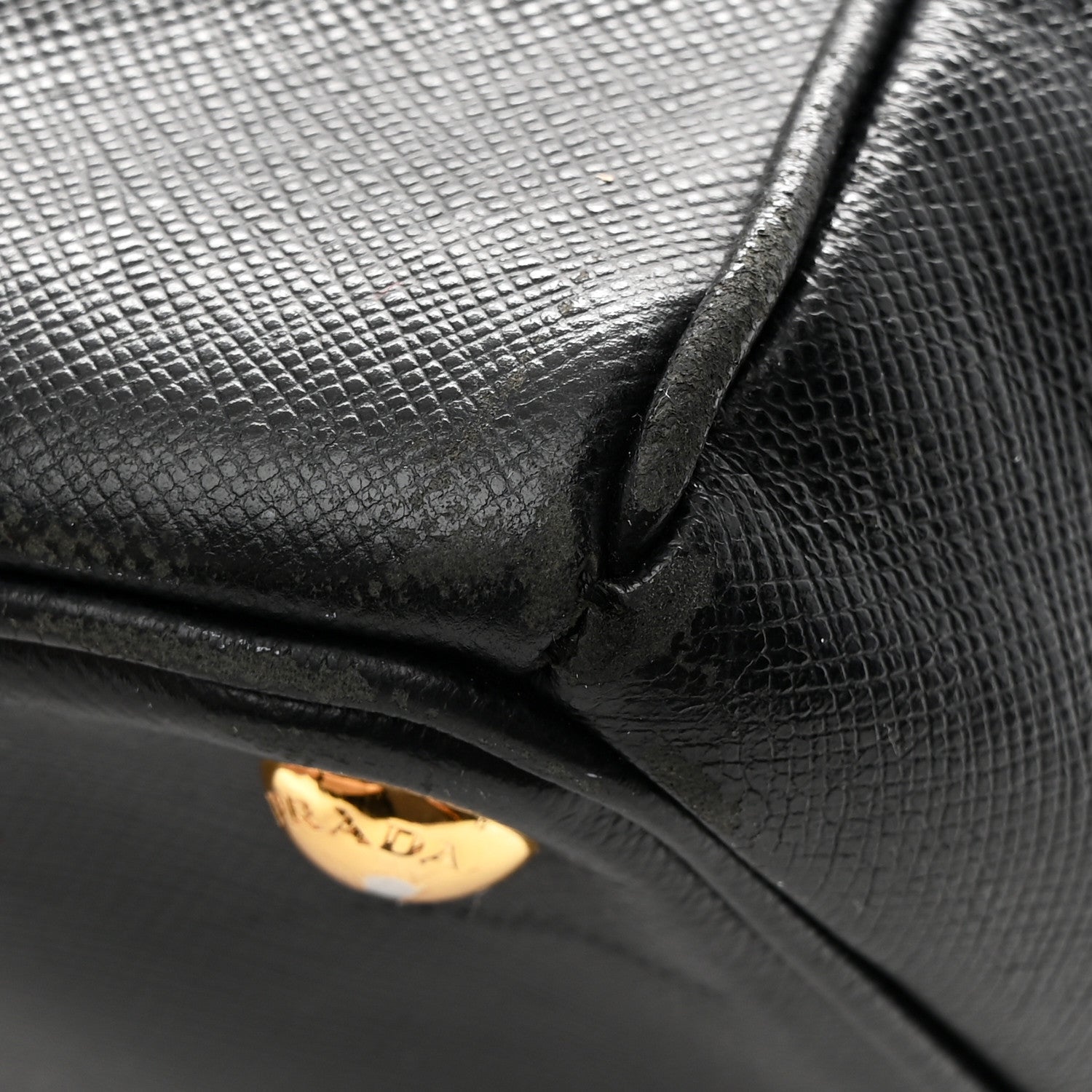 Prada Saffiano Medium Galleria Double Zip Tote Black