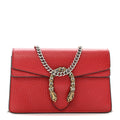 Gucci Calfskin Super Mini Dionysus Shoulder Bag Hibiscus Red