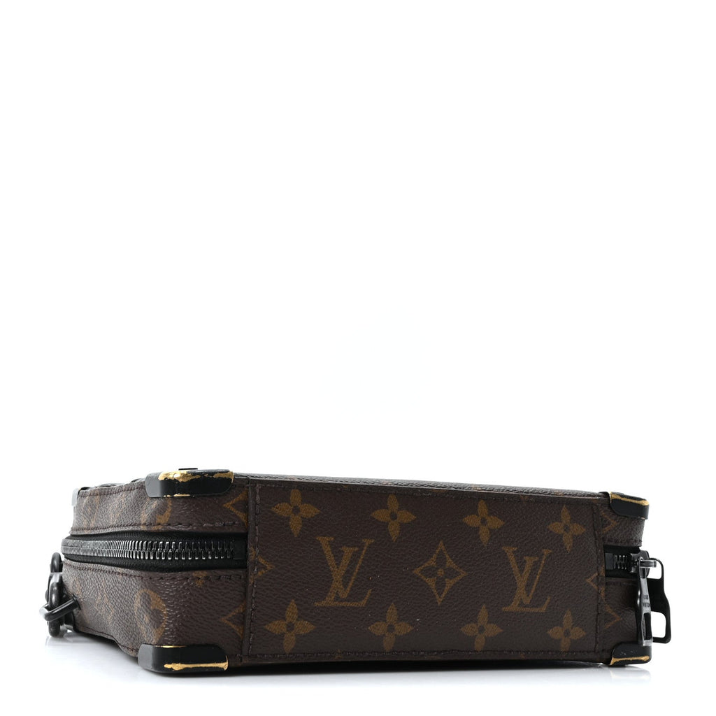 Louis Vuitton Monogram Macassar Handle Soft Trunk Black