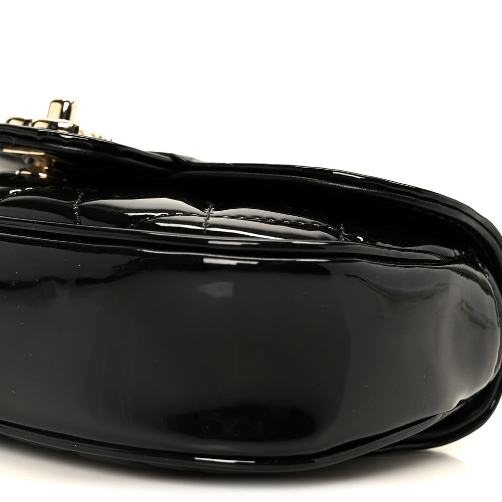 Chanel Patent Calfskin Quilted Mini Flap Black
