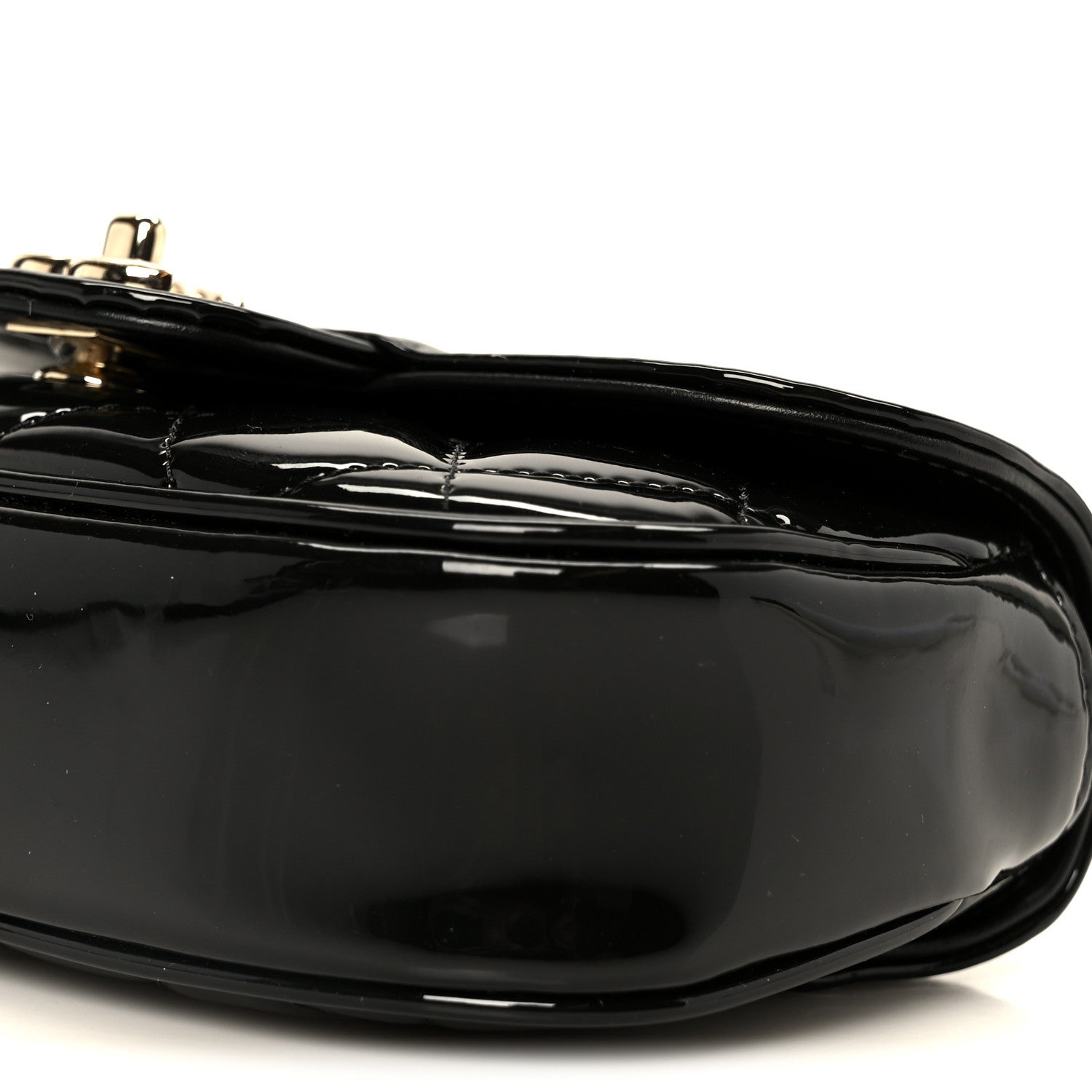 Chanel Patent Calfskin Quilted Mini Flap Black