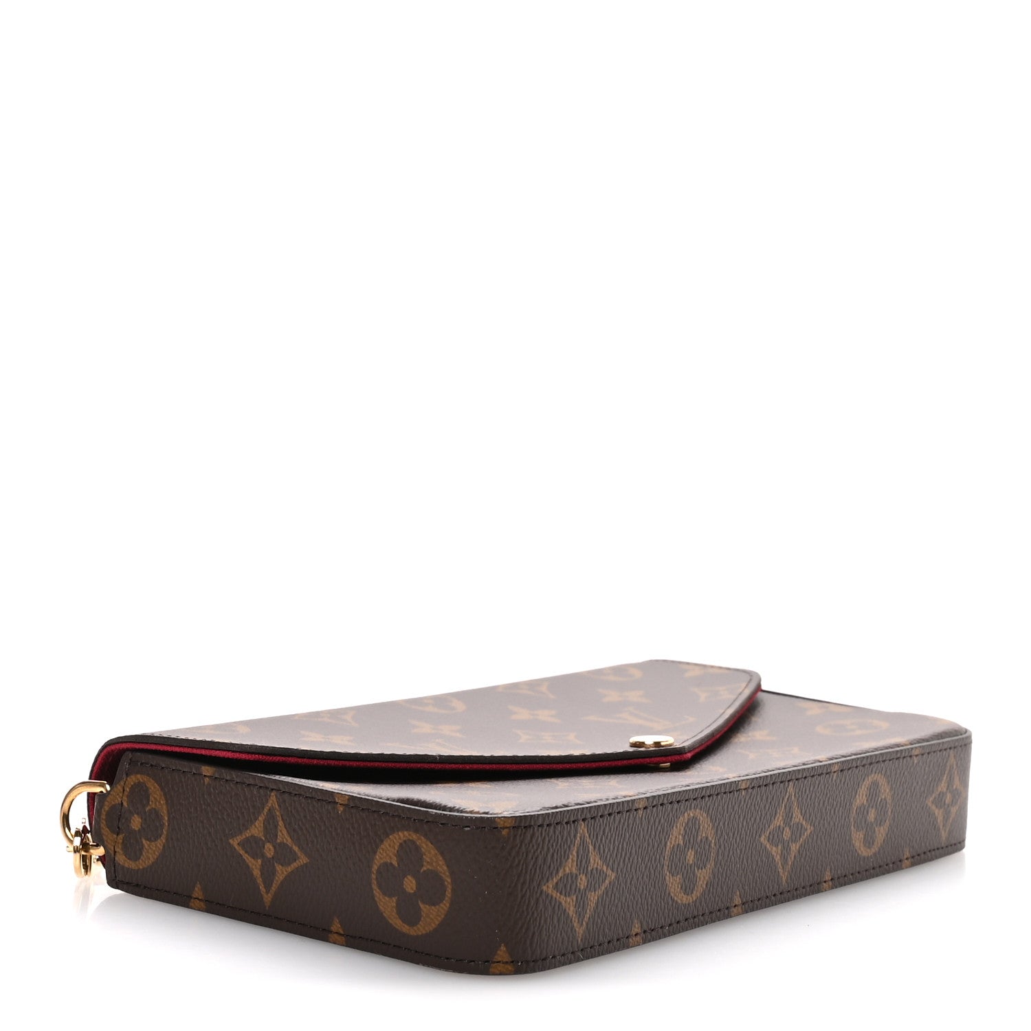 Louis Vuitton Monogram Pochette Felicie Chain Wallet Fuchsia