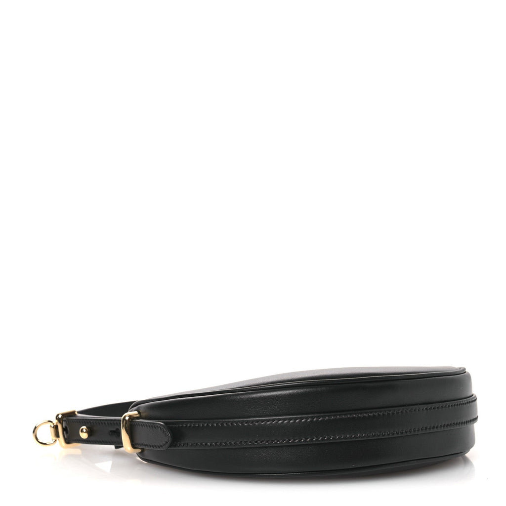 Prada Soft Calfskin Mini Arque Shoulder Bag Black