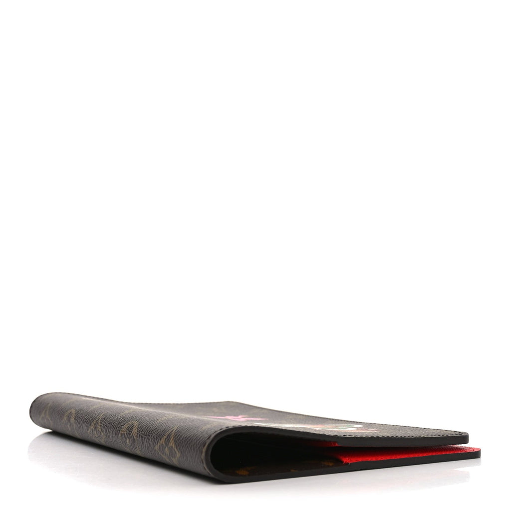 Louis Vuitton Monogram Emily Notebook Cover MM Coquelicot