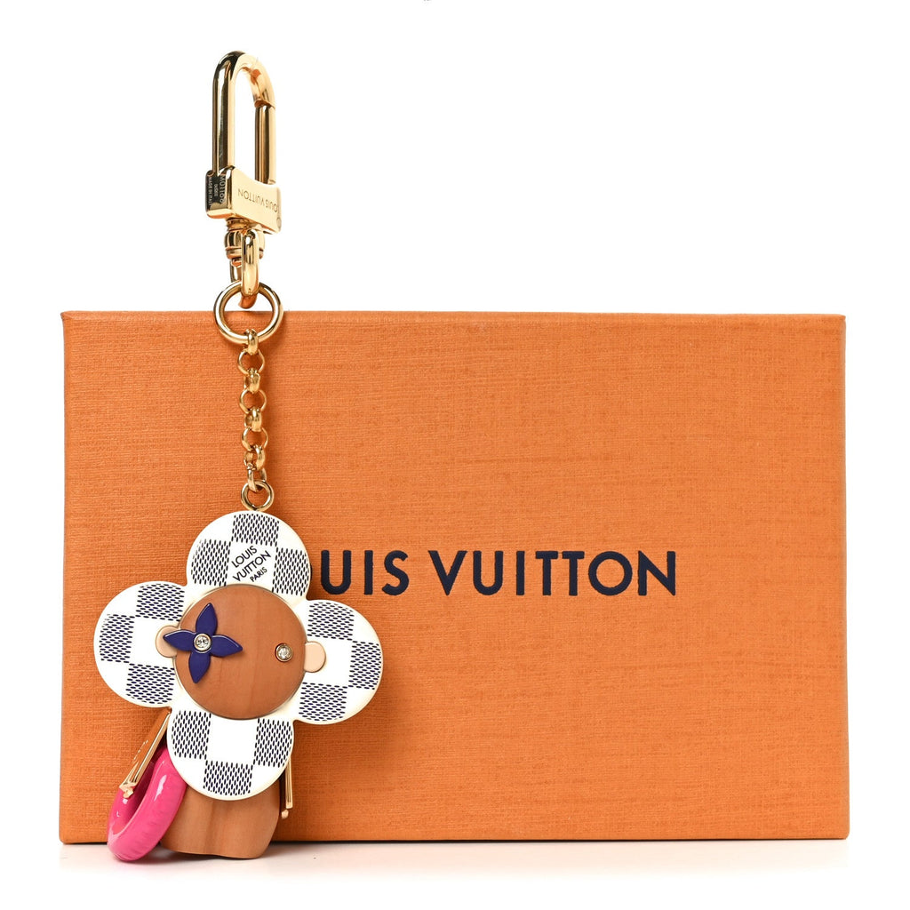 Louis Vuitton Wood Damier Azur Vivienne By The Pool Key Holder