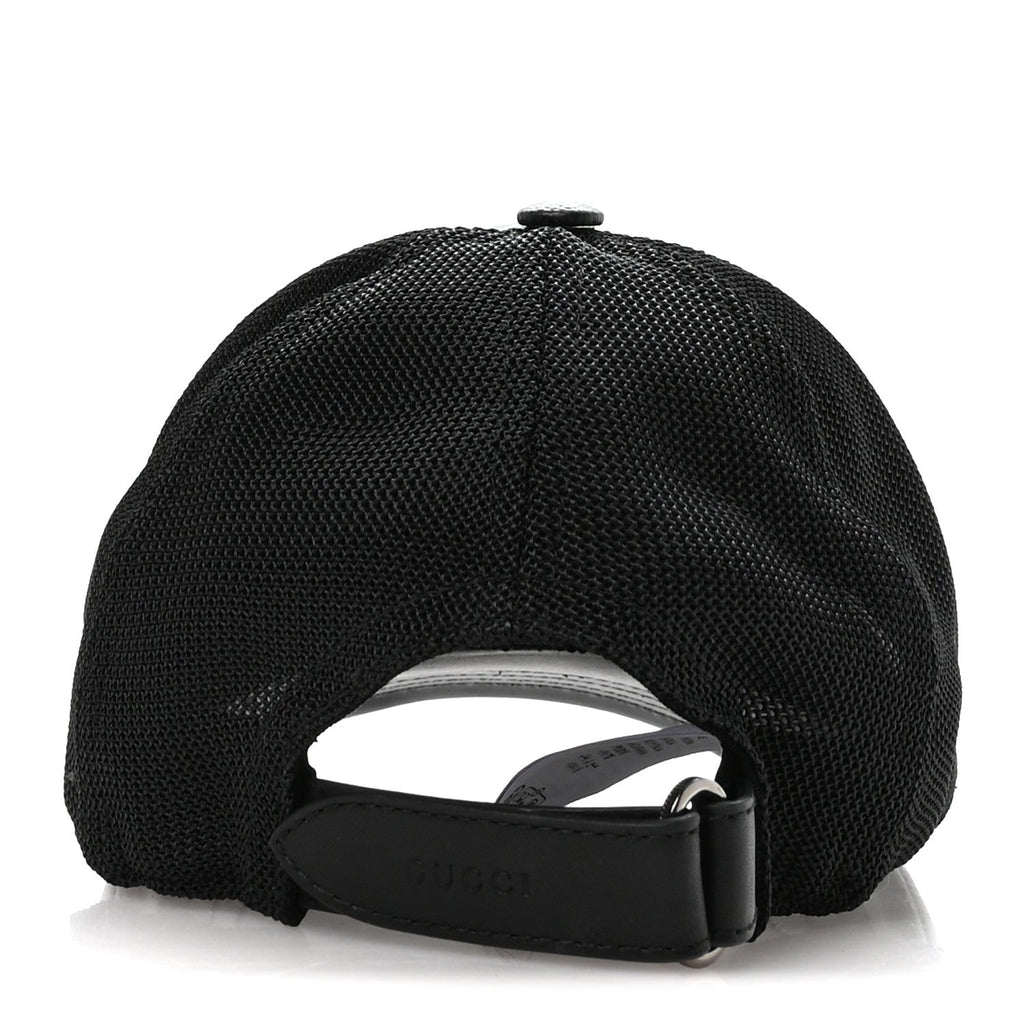 Gucci GG Supreme Monogram Baseball Hat S Black