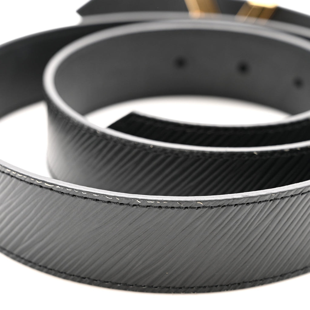 Louis Vuitton Epi 30mm LV Twist Belt 90 36 Black