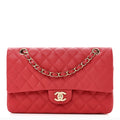 Chanel Caviar Quilted Medium Double Flap Red