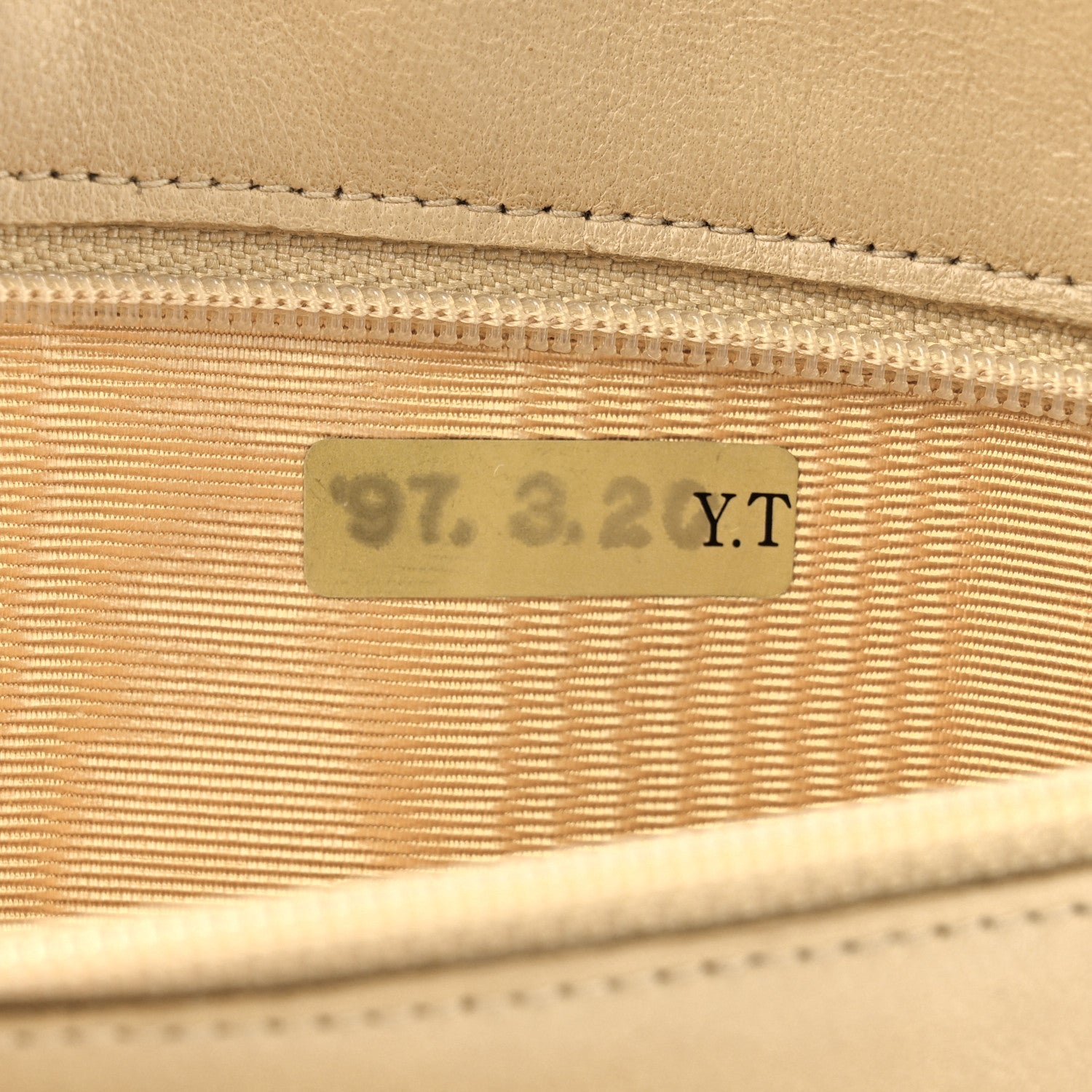 Caviar CC Timeless Flap Wallet Beige