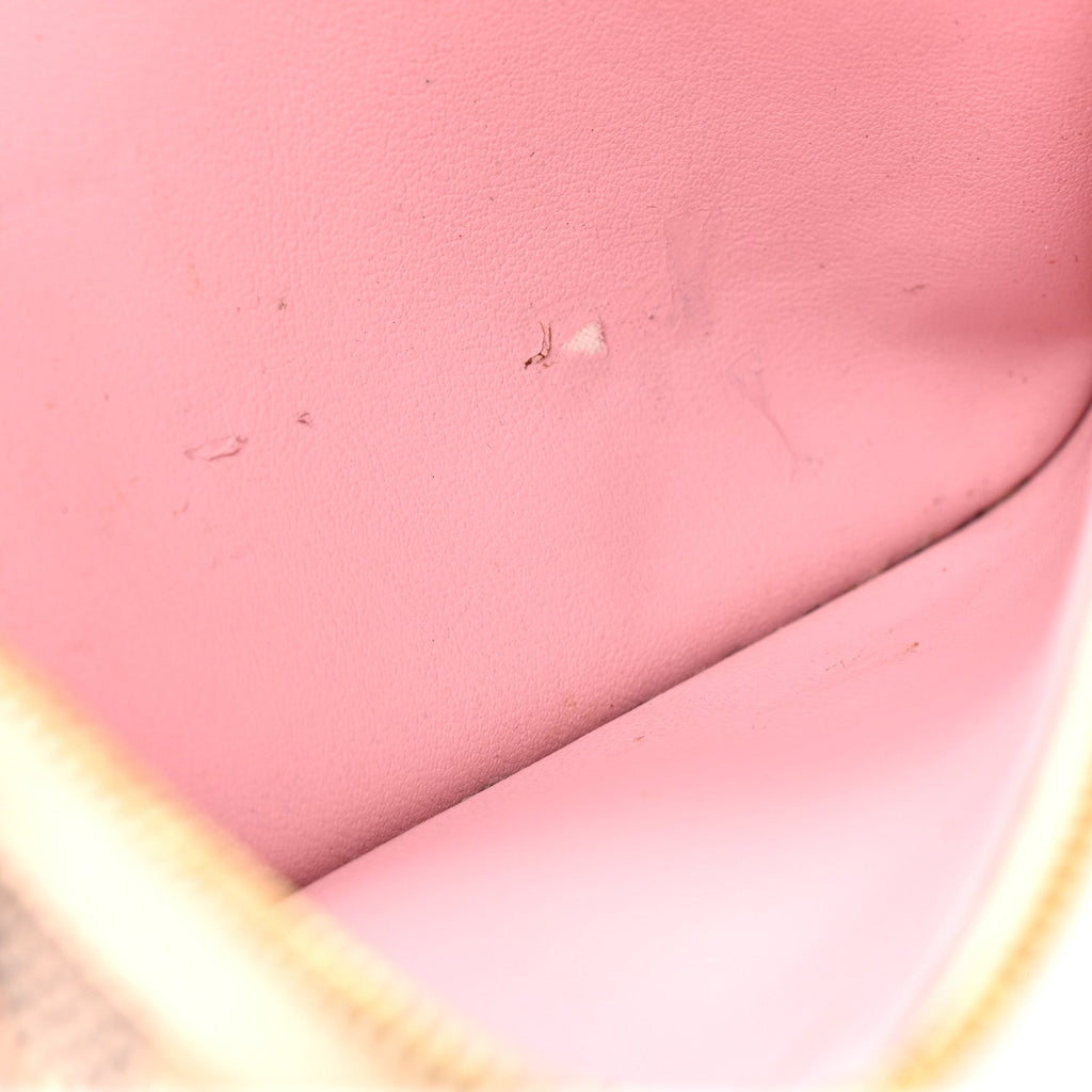 Louis Vuitton Damier Azur Pochette Felicie Chain Wallet Rose Ballerine