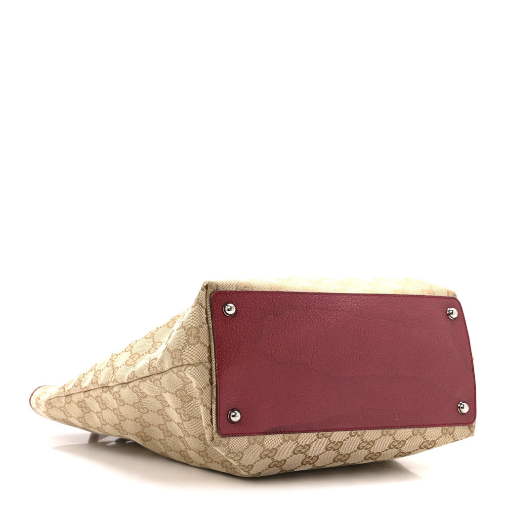 Gucci Monogram Large Eclipse Tote Red