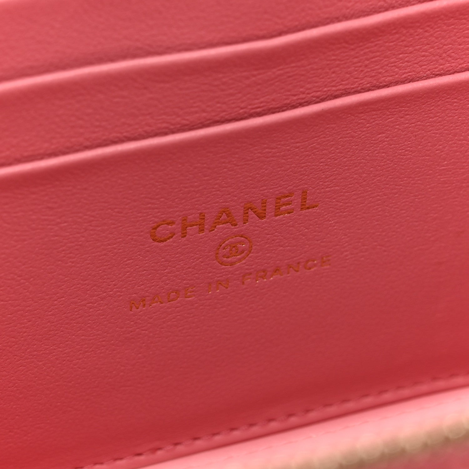 Chanel Lambskin Quilted Small Top Handle Vanity Case With Chain Pink