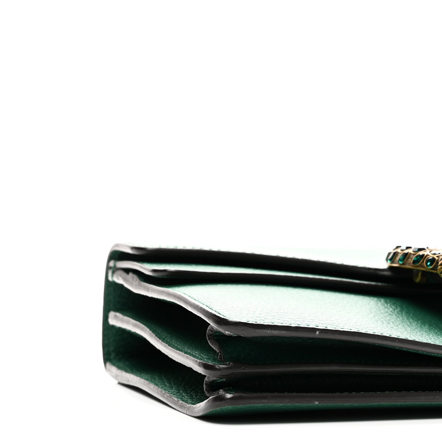 Gucci Pebbled Calfskin Small Dionysus Shoulder Bag Emerald