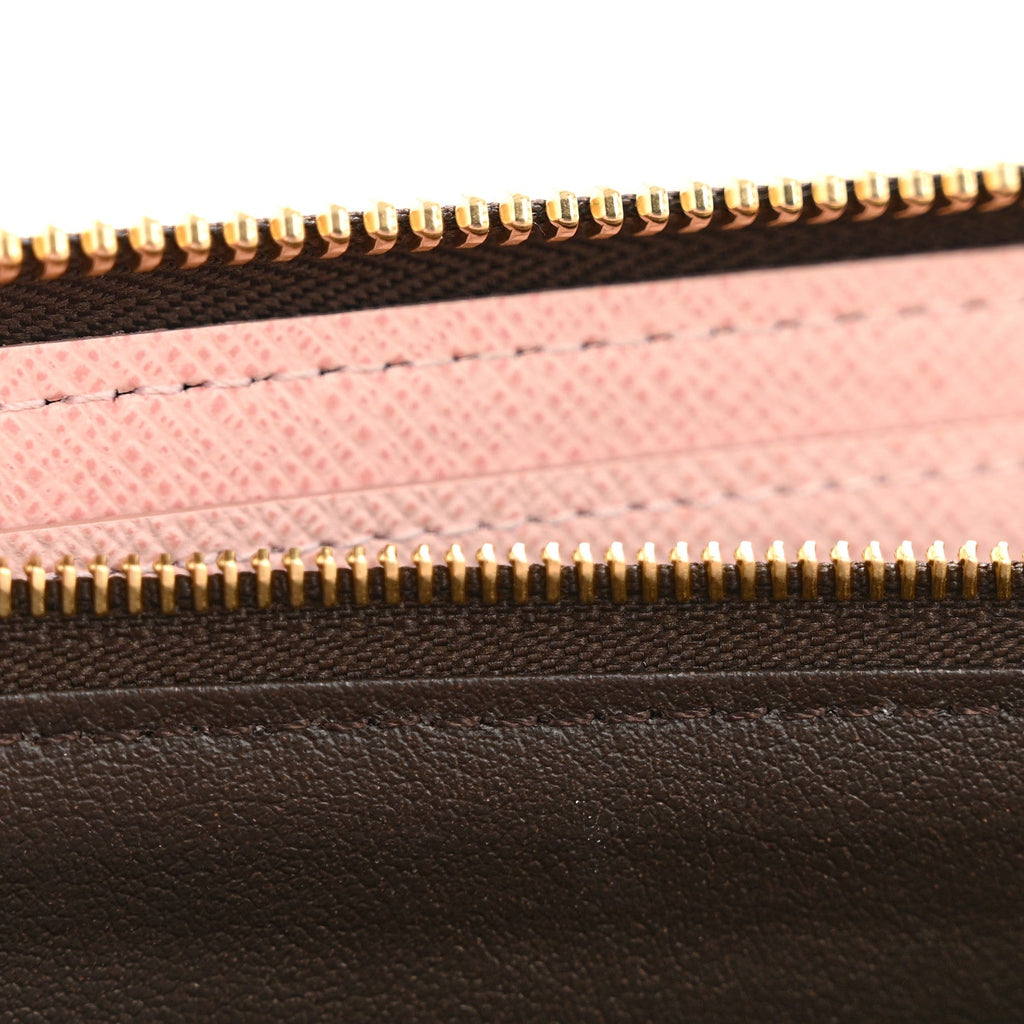 Louis Vuitton Monogram Clemence Wallet Rose Ballerine