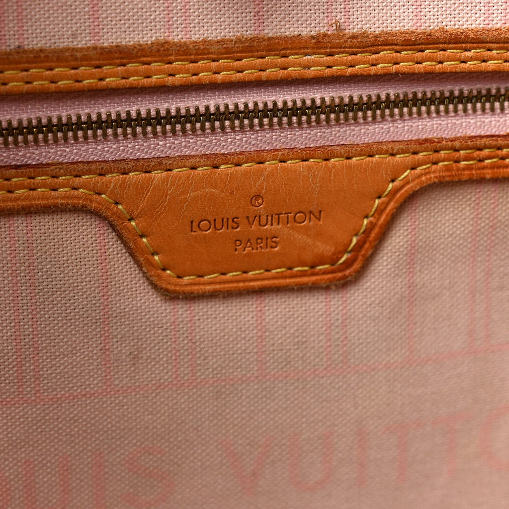 Louis Vuitton Damier Azur Neo Neverfull MM Rose Ballerine