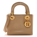 Christian Dior Patent Mini Lady Dior Beige