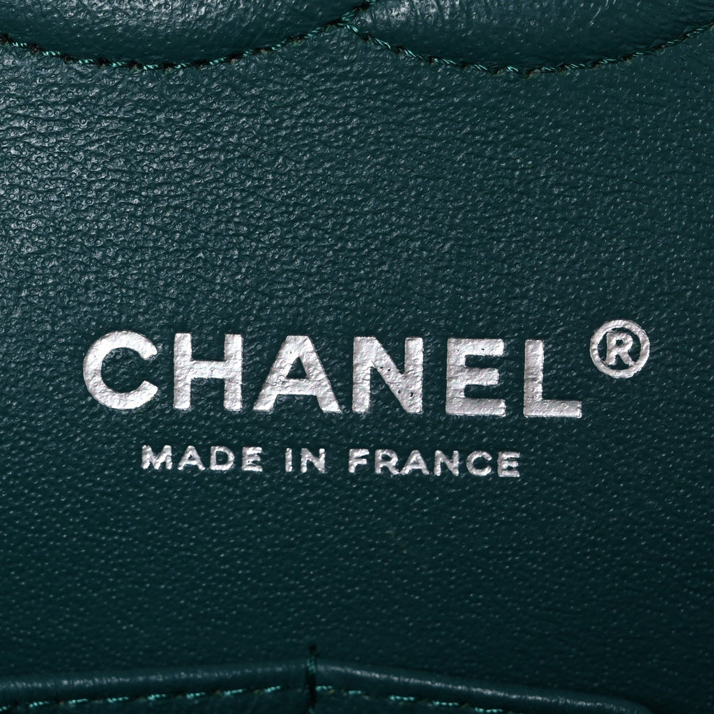 Chanel Caviar Quilted Medium Double Flap Dark Turquoise